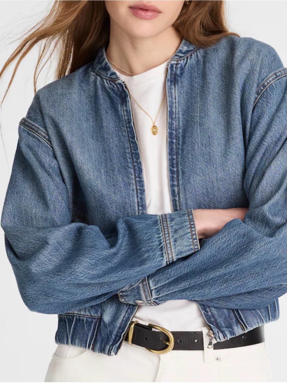 Madewell Zip-Up Bomber Jacket NWT XS